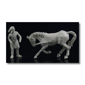 Valdemar-Miniatures: VA184 "Horse & Horsemaster" 1:72