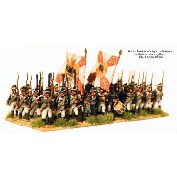 Perry Miniatures: RN 20 Russian Napoleonic Infantry 1809-1814 ( 40 figures)